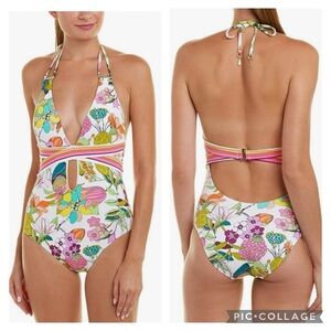Trina Turk Floral One Piece Swimsuit - Multicolor